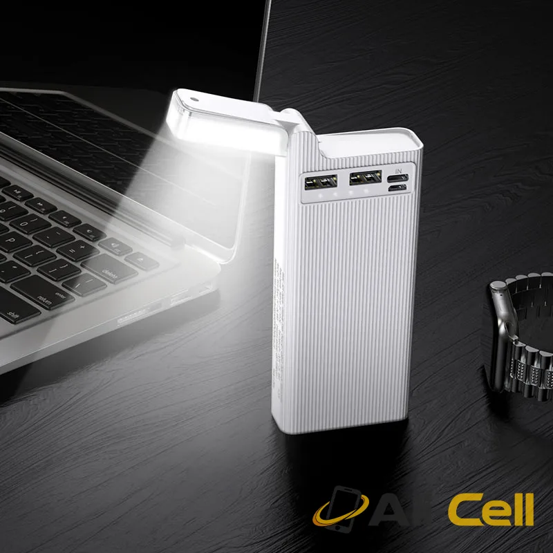 Power bank “J62A Jove” 10000mAh with table lamp (J62a White) — 5