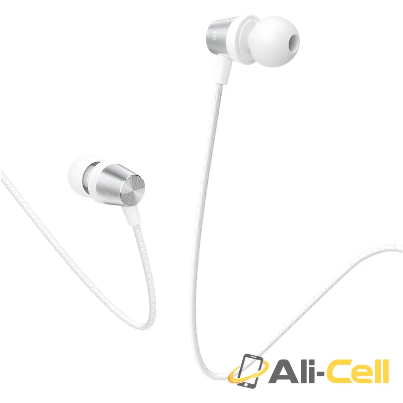 Wired earphones 3.5mm “M79 Cresta” with mic (M79 White) — 3