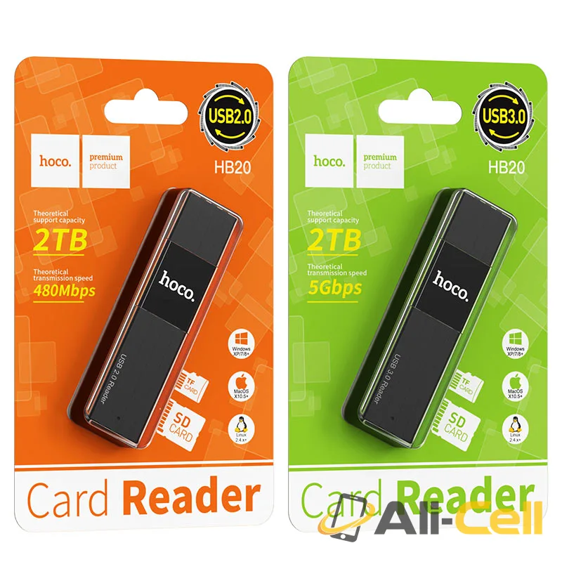 Card reader “HB20 Mindful” 2-in-1 USB2.0 / USB3.0 (Hb20 Usb2 Black) — 7