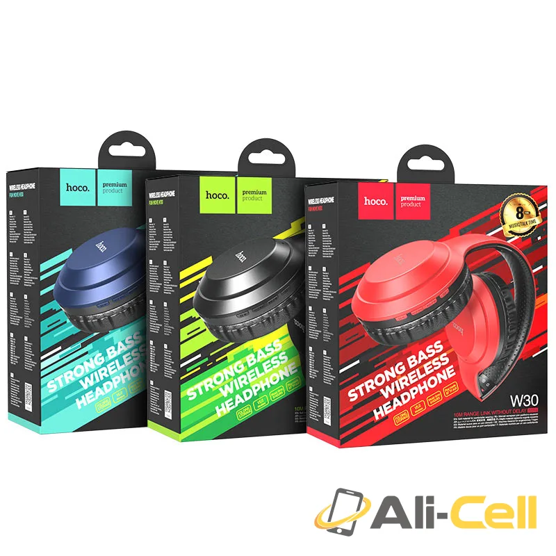 Headphones “W30 Fun move” wireless wired (W30 Blue) — 7