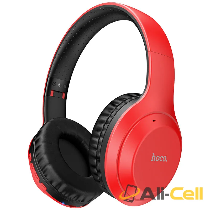 Headphones “W30 Fun move” wireless wired (W30 Red) — 2