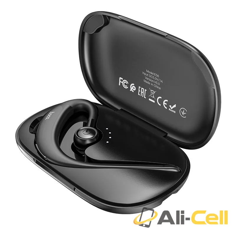 Wireless headset “E56 Shine” with charging case (E56 Black) — 3