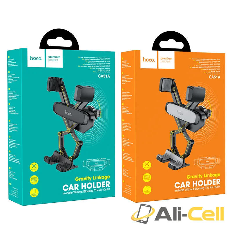 Car holder “CA51A Tour” gravity for air outlet (Ca51a Black) — 7