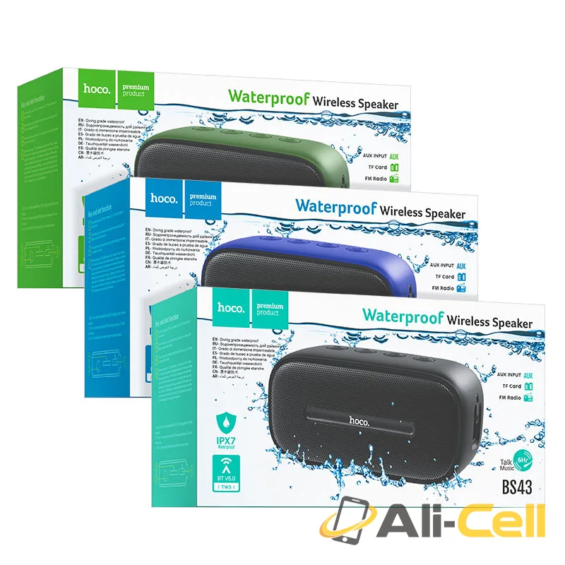 Wireless speaker “BS43 Cool sound” sports portable loudspeaker (Bs43 Green) — 7