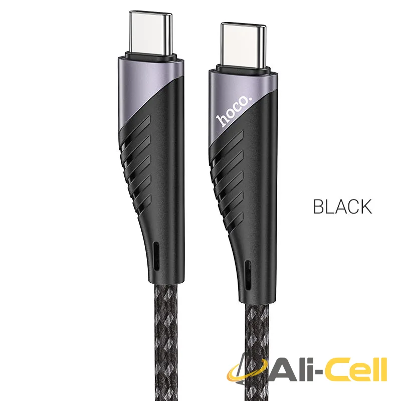 Cable Type-C to Type-C “U95 Freeway” PD 60W charging data sync (U95 Pd 60w Type C To Type C Black, 1.5m)