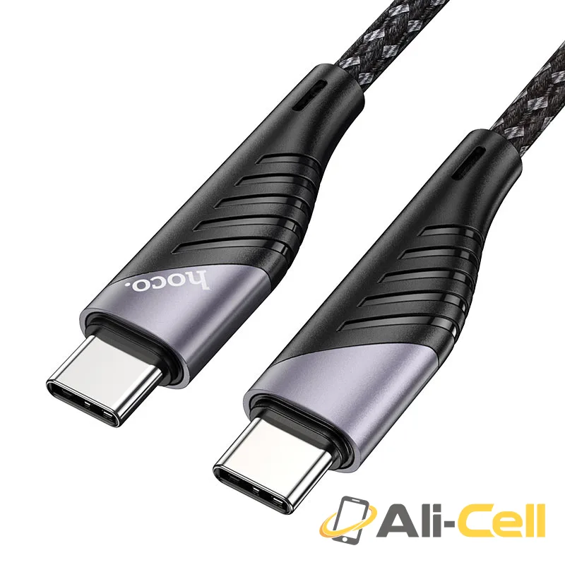 Cable Type-C to Type-C “U95 Freeway” PD 60W charging data sync (U95 Pd 60w Type C To Type C Black, 1.5m) — 3