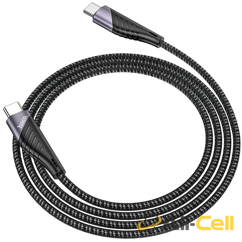 Cable Type-C to Type-C “U95 Freeway” PD 60W charging data sync (U95 Pd 60w Type C To Type C Black, 1.5m) — 4