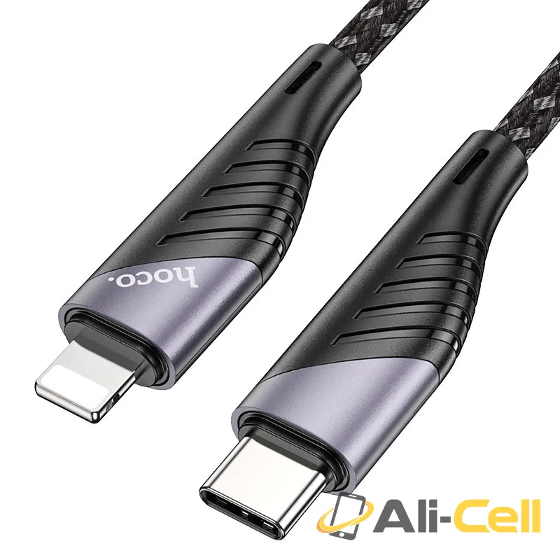 Cable Type-C to Lightning “U95 Freeway” PD charging data sync (U95 Pd Type C To Lightning Black, 1.2m) — 2