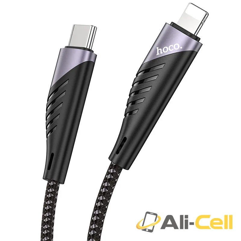 Cable Type-C to Lightning “U95 Freeway” PD charging data sync (U95 Pd Type C To Lightning Black, 1.2m) — 3