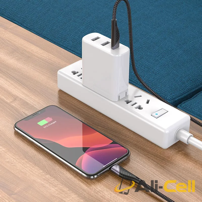 Cable Type-C to Lightning “U95 Freeway” PD charging data sync (U95 Pd Type C To Lightning Black, 1.2m) — 6