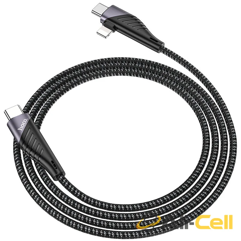Cable 2-in-1 Type-C / Lightning to Type-C “U95 Freeway” PD (U95 2in1 Pd Type C To Type C Lightning Black, 1.2m) — 4