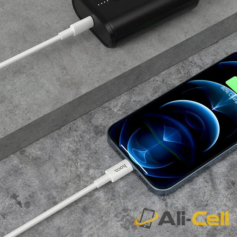 Cable Type-C to Lightning “X56 New original” PD (X56 Pd Type C To Lightning White, 1.0m) — 5