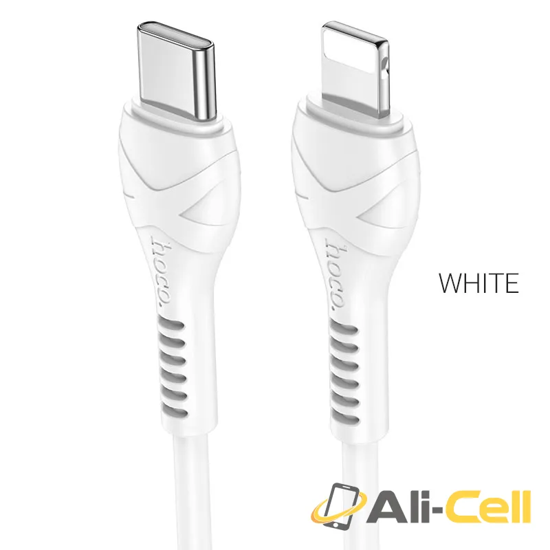 Cable Type-C to Lightning “X55 Trendy” PD charging data sync (X55 Pd Type C To Lightning White, 1.0m)