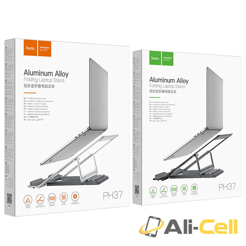 Tabletop stand “PH37 Excellent” folding for laptops (Ph37 Silver) — 7