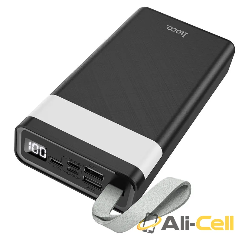 Power bank “J73 Powerful” 30000mAh with table lamp (J73 Black) — 3