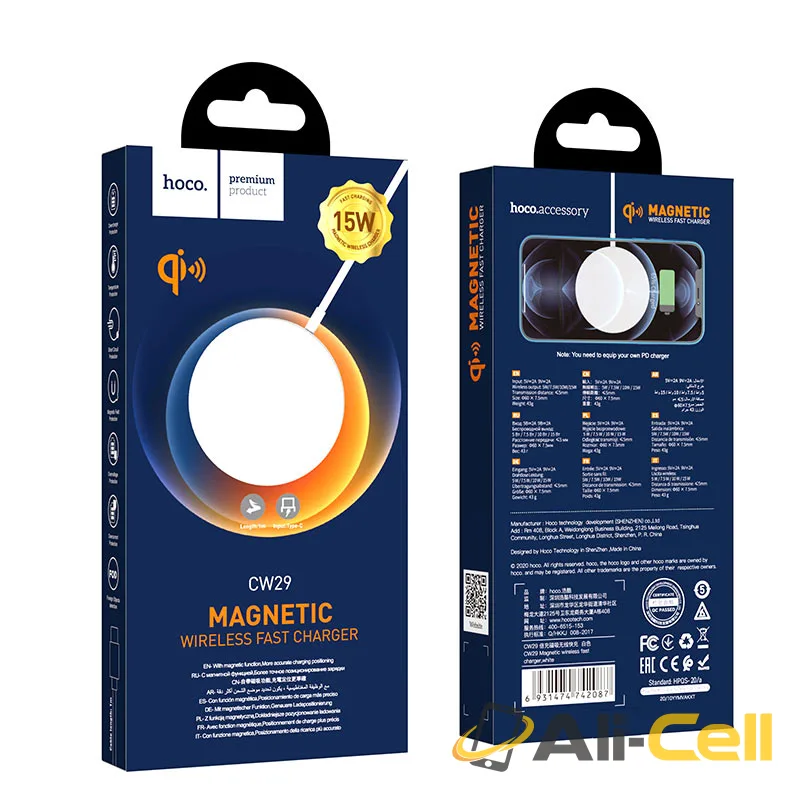 Wireless charger “CW29 Magnetic” 15W (Cw29 White) — 7
