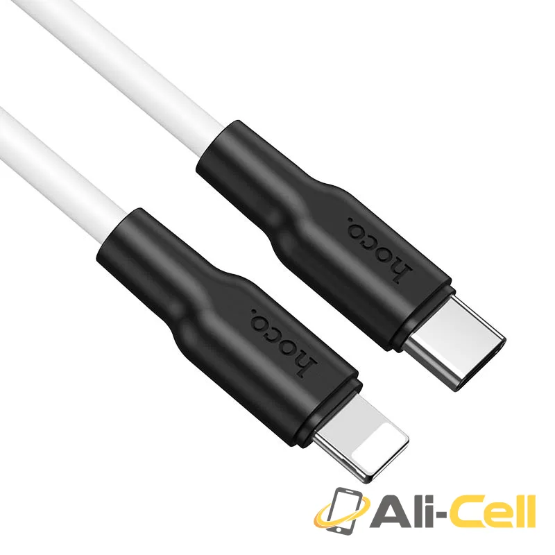 Cable Type-C to Lightning “X21 Plus” PD (X21 Plus Pd Type C Lightning Black White, 1.0m) — 3
