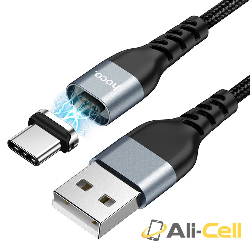 Cable USB to Type-C “U96 Traveller” charging data sync (U96 Type C Black, 1.2m) — 2