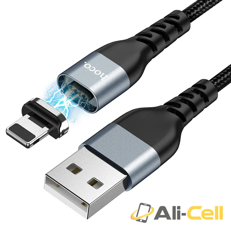 Cable USB to Lightning “U96 Traveller” charging data sync (U96 Lightning Black, 1.2m) — 2