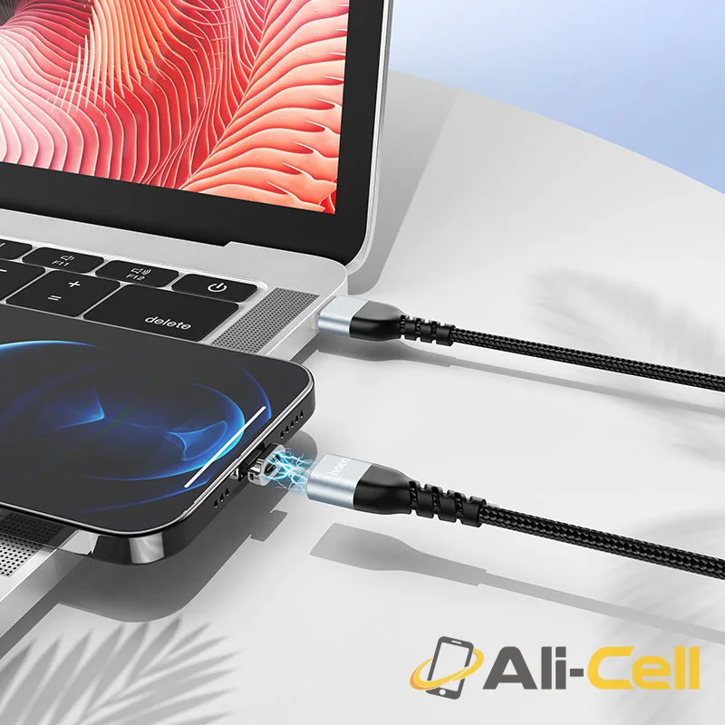 Cable USB to Lightning “U96 Traveller” charging data sync (U96 Lightning Black, 1.2m) — 5