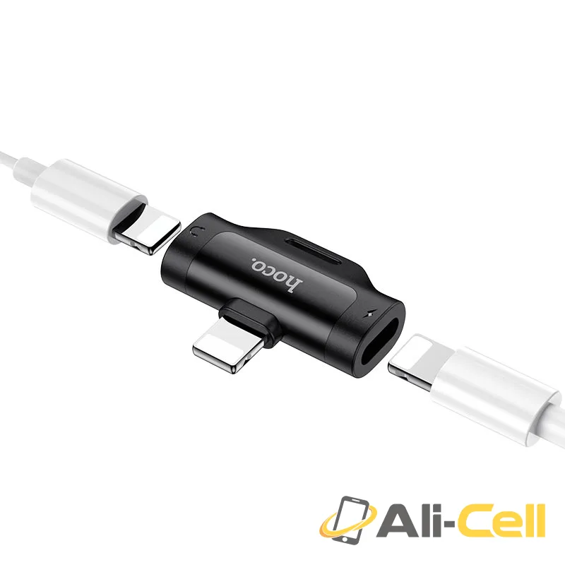 Adapter dual Lightning “LS31” audio converter (Ls31 Black) — 3