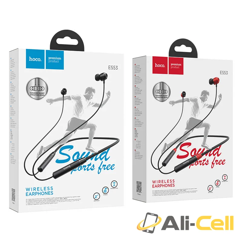 Wireless earphones “ES53 Coolway” sports headset (Es53 Black) — 7