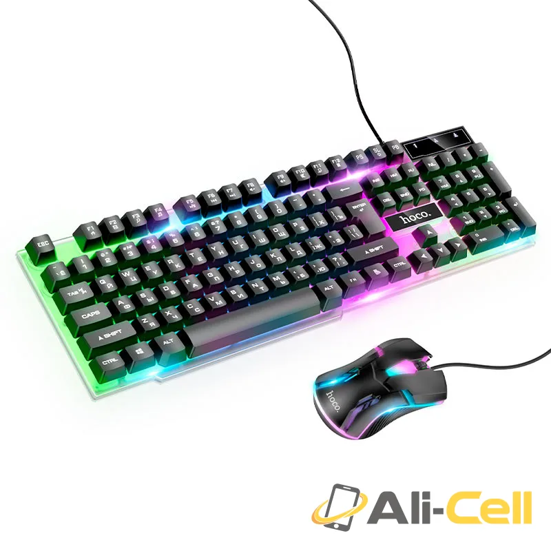 Keyboard + mouse set “GM11 Terrific glowing” RGB EN / RU (Gm11 Ru Black)