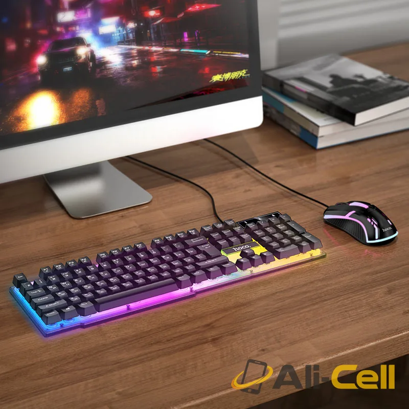 Keyboard + mouse set “GM11 Terrific glowing” RGB EN / RU (Gm11 Ru Black) — 6