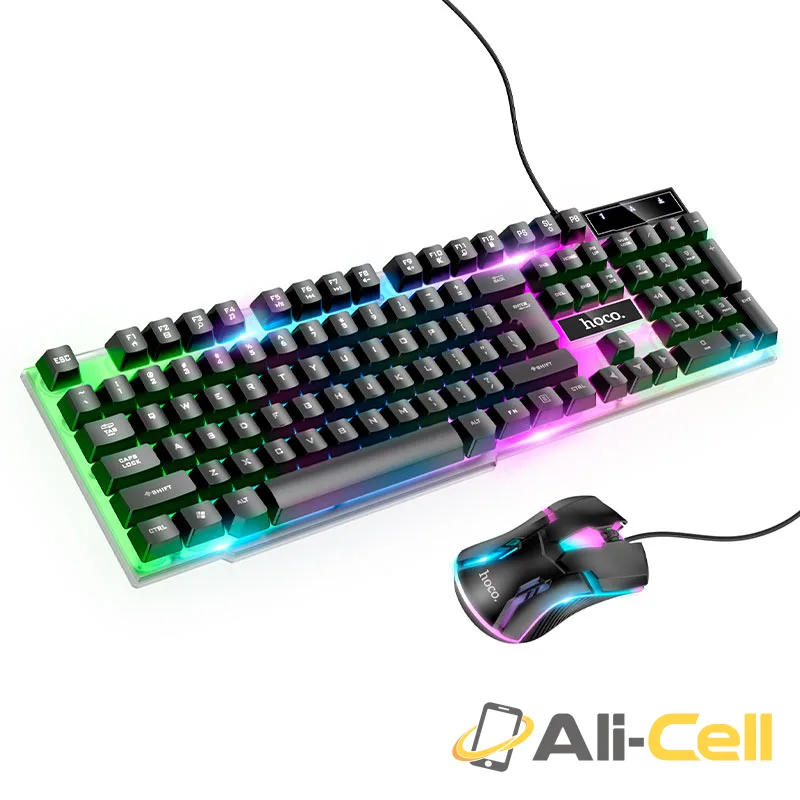 Keyboard + mouse set “GM11 Terrific glowing” RGB EN / RU (Gm11 En Black)