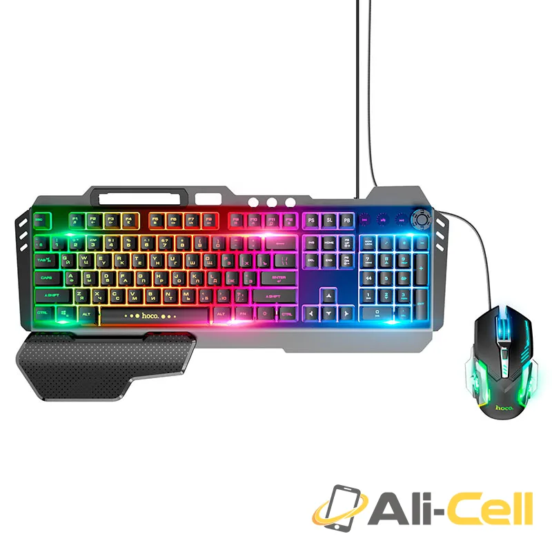 Keyboard + mouse set “GM12 Light and shadow” RGB EN / RU (Gm12 Ru Black)
