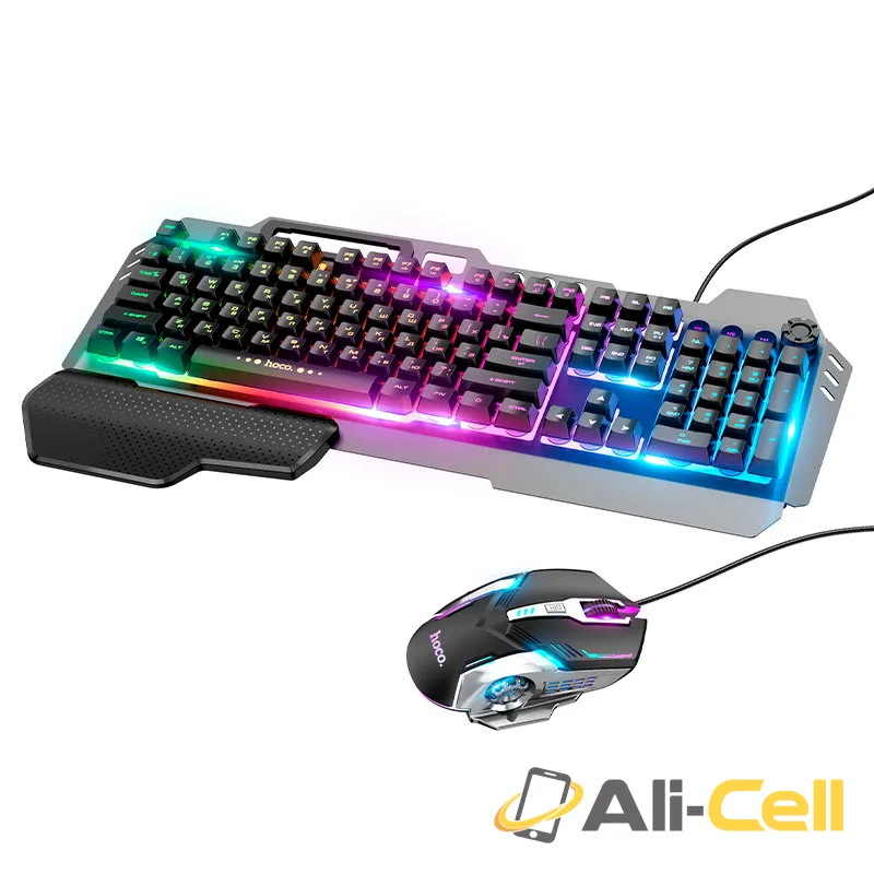 Keyboard + mouse set “GM12 Light and shadow” RGB EN / RU (Gm12 En Black) — 2