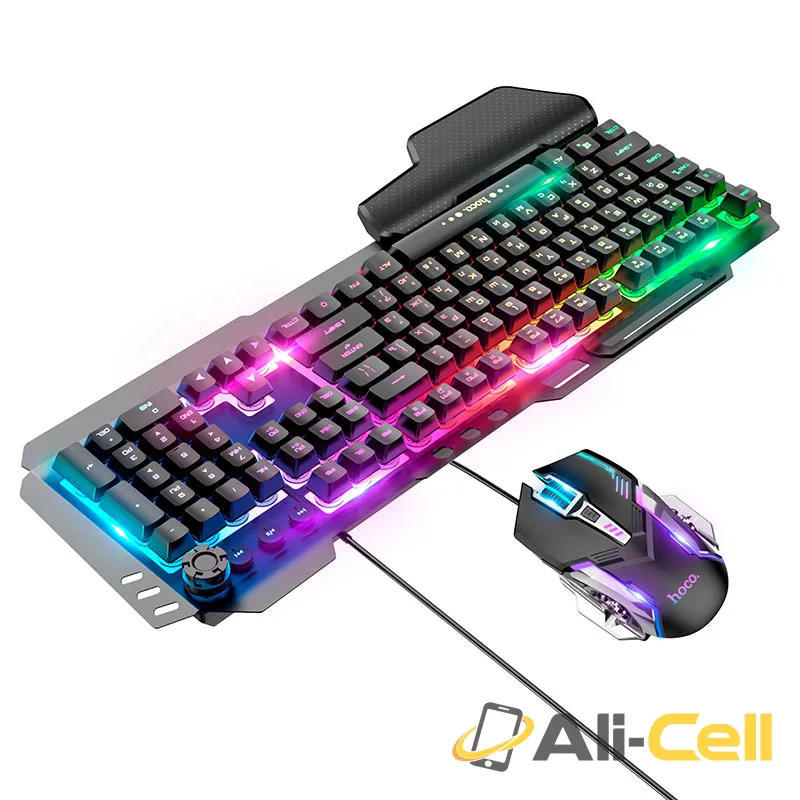 Keyboard + mouse set “GM12 Light and shadow” RGB EN / RU (Gm12 En Black) — 3