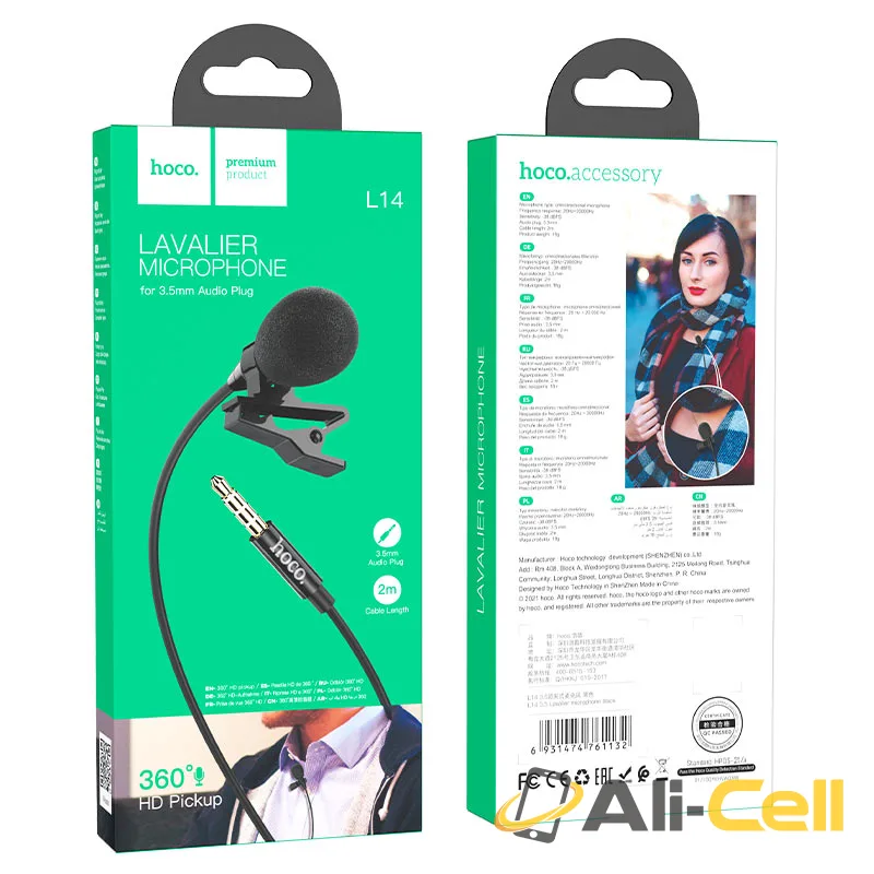 Microphone “L14” lavalier for 3.5mm (L14 3 5 Black) — 7