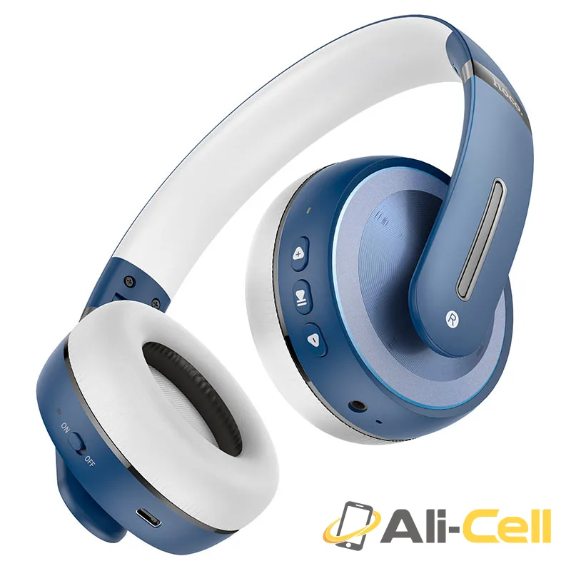 Headphones “W34 Charming” wireless wired (W34 Blue)