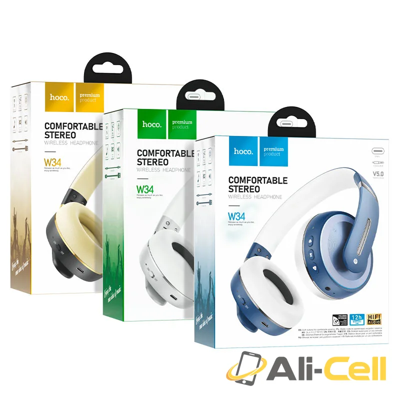Headphones “W34 Charming” wireless wired (W34 Black) — 7