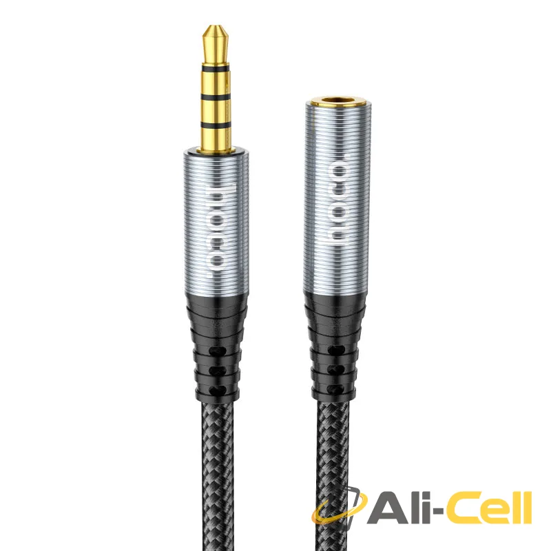 Audio extension cable 3.5mm male to female “UPA20” (Upa20 Metal Grey, 1.0m)
