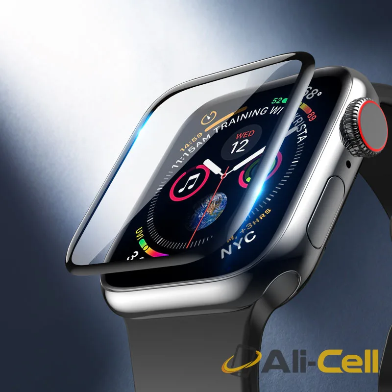 Screen protector for Apple Watch “A29” tempered glass (A29 Iw 4 5 6 Se Black, 4 5 6 Se 40mm) — 6