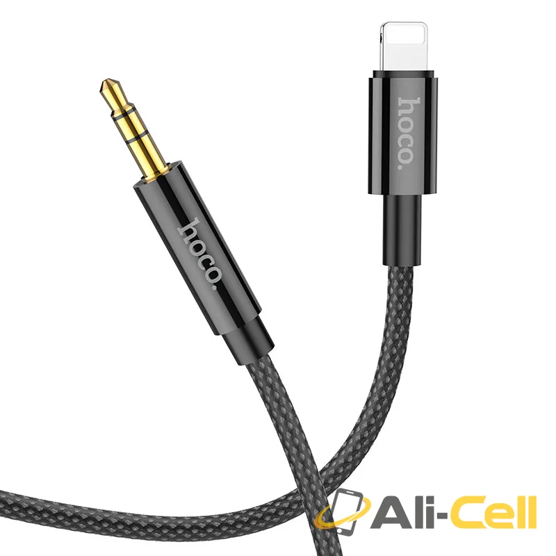 Cable Lightning male to 3.5mm male “UPA19” audio AUX (Upa19 Ltn 3 5 Black, 1.0m)