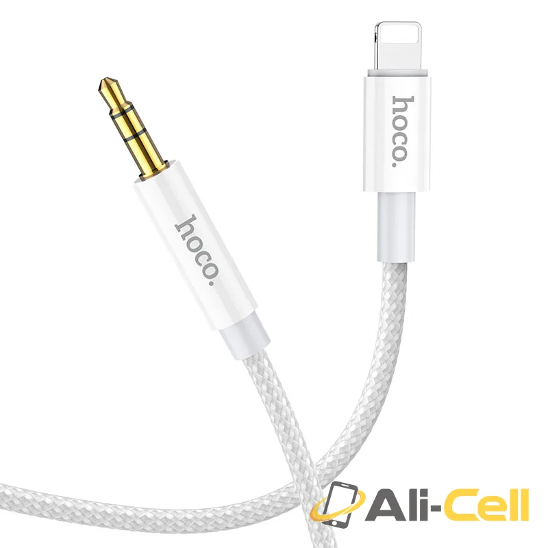 Cable Lightning male to 3.5mm male “UPA19” audio AUX (Upa19 Ltn 3 5 Silver, 1.0m)