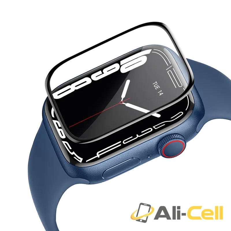 Screen protector for Apple Watch “A30” tempered glass (A30 Iw 7 Black, 7 45mm) — 3