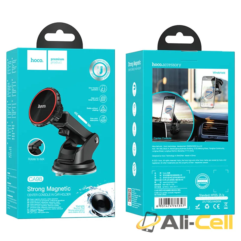 Car holder “CA98 City” magnetic for dashboard (Ca98 Black) — 7