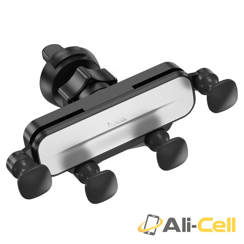 Car holder “CA102 Manner” for air outlet (Ca102 Black Silver)