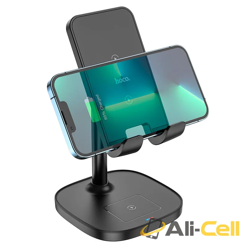 Tabletop wireless charging holder “CW37 Thorough” 2-in-1 (Cw37 White) — 3