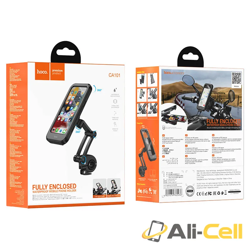 Bicycle motorcycle holder “CA101 Rider” waterproof (Ca101 Black) — 7