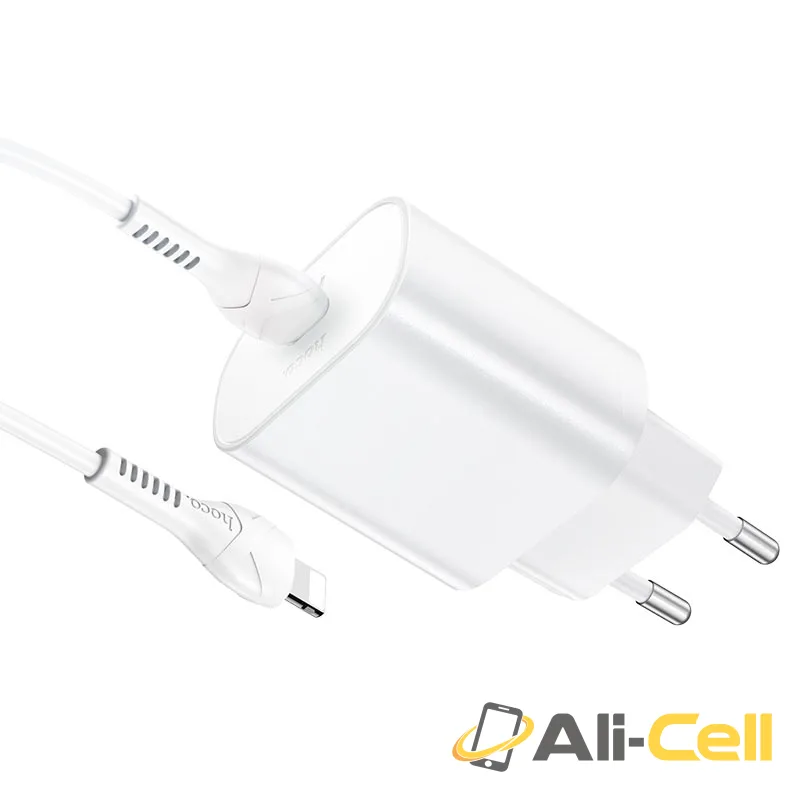 Wall charger “N22 Jetta” PD25W EU set with cable (N22 Tc Tc White, Set With Type C To Type C Cable) — 4