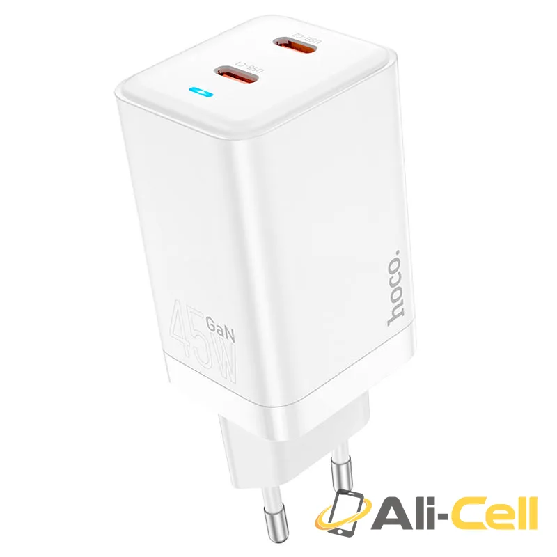 Wall charger “N23 Starlight” PD45W EU set with cable (N23 White, Single)