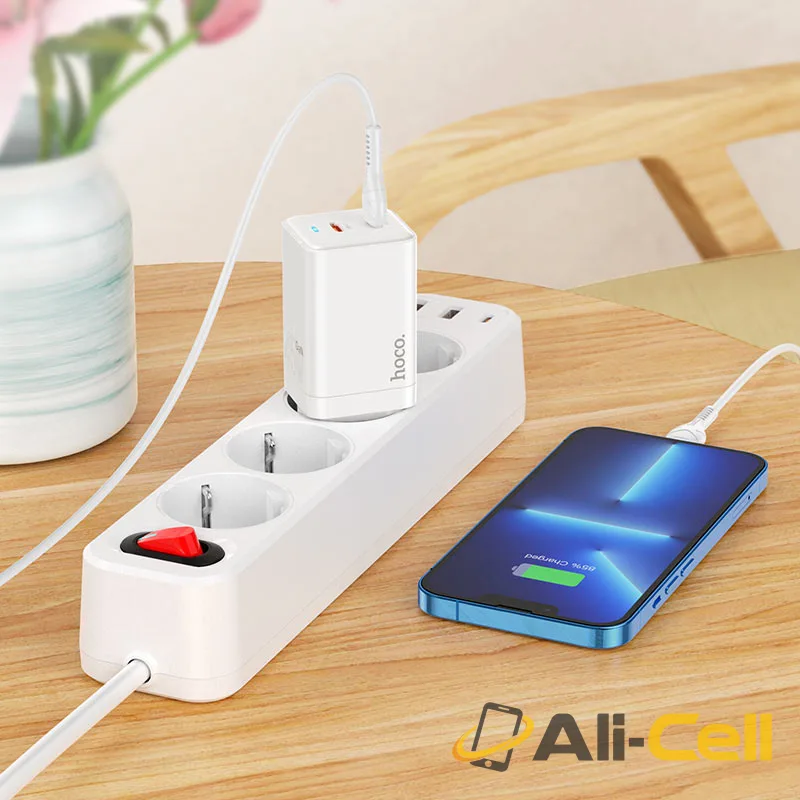 Wall charger “N23 Starlight” PD45W EU set with cable (N23 White, Single) — 6
