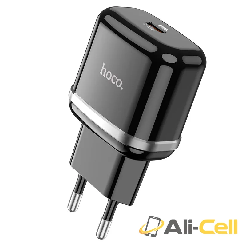 Wall charger “N24 Victorious” PD20W EU set with cable (N24 Black, Single)