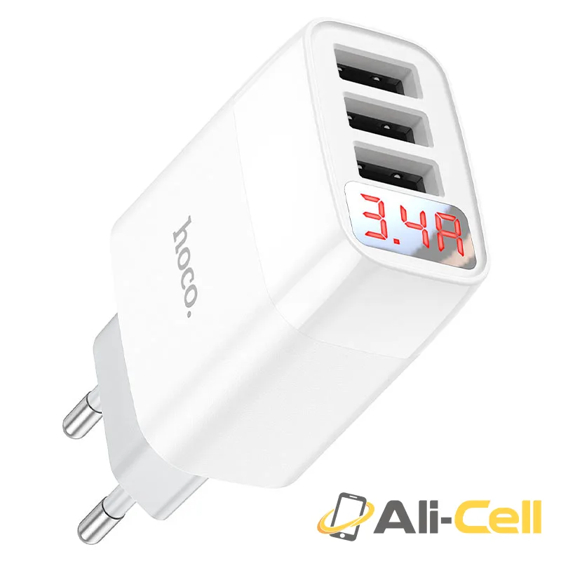 Wall charger “C93A Easy charge” EU set with cable (C93a Ltn White, Set With Lightning Cable) — 2
