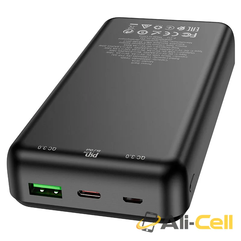 Power bank “J87A Tacker” PD20W+QC3.0 20000mAh (J87a White) — 4
